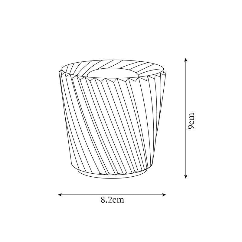 Crystal Bedside Lamp – faceted prism shade, USB rechargeable