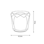 Crystal Bedside Lamp – faceted prism shade, USB rechargeable
