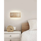 Curved Travertine Wall Light