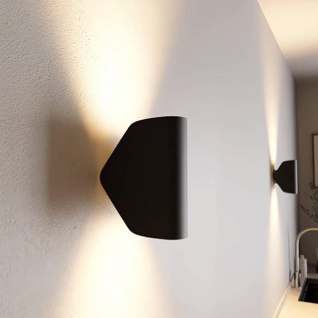 Curved Up and Down Wall Light