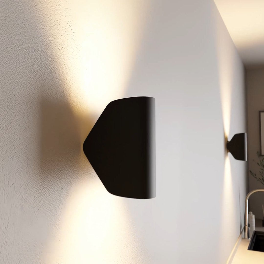 Curved Up and Down Wall Light