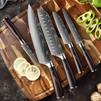 Damascus Pattern Kitchen Knives