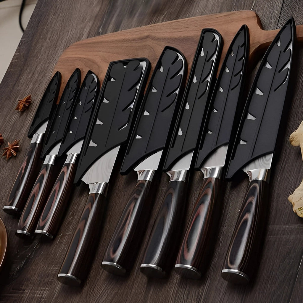 Damascus Pattern Kitchen Knives