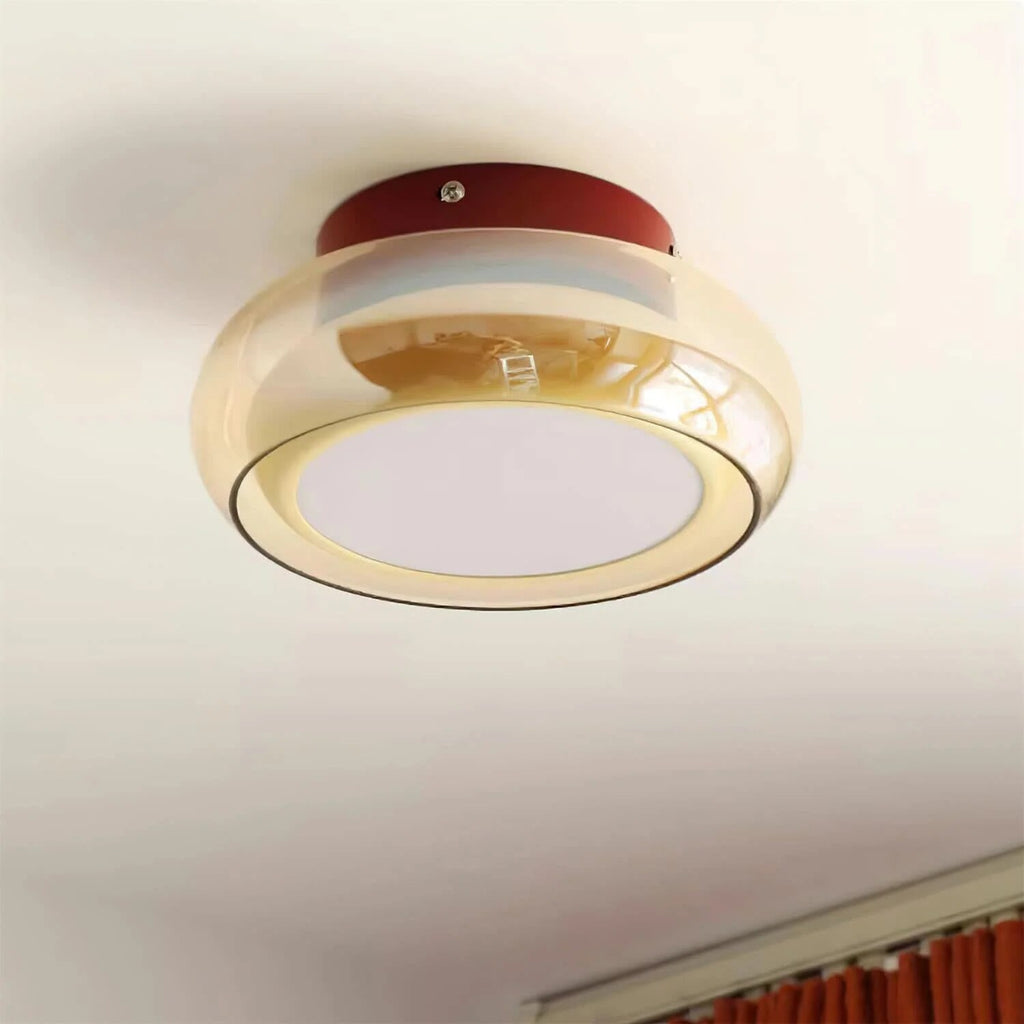 Decorative Ceiling Lamp – retro glass, three colour temperatures