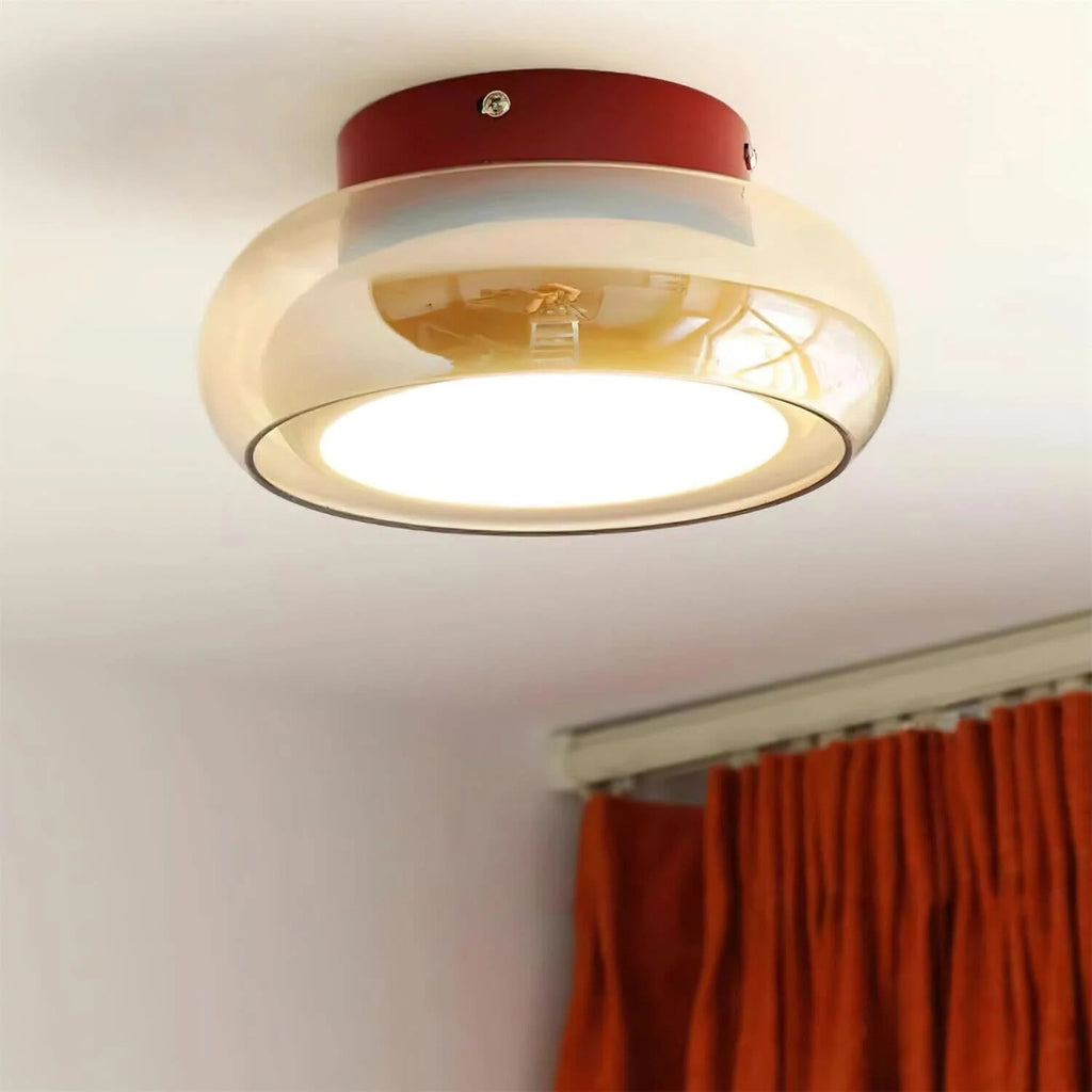 Decorative Ceiling Lamp – retro glass, three colour temperatures