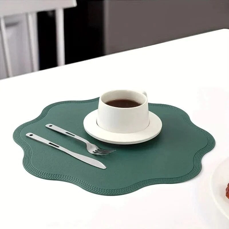 Decorative Textured Placemats – embossed design, waterproof surface