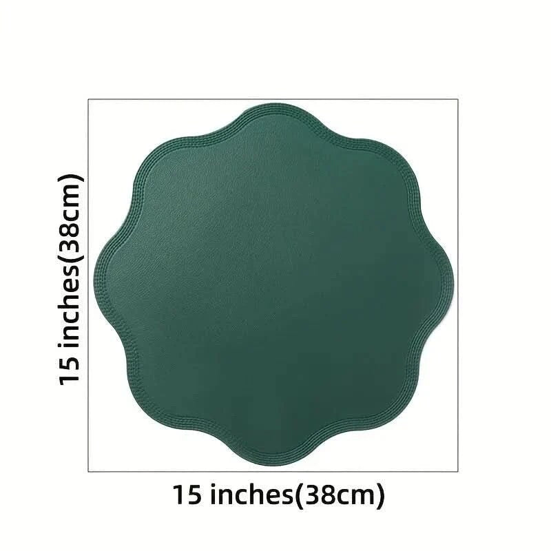 Decorative Textured Placemats – embossed design, waterproof surface