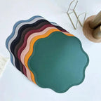 Decorative Textured Placemats – embossed design, waterproof surface