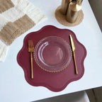 Decorative Textured Placemats – embossed design, waterproof surface
