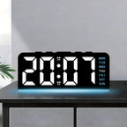 Digital LED Alarm Clock – colour night light, large display