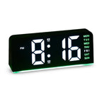 Digital LED Alarm Clock – colour night light, large display