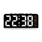 Digital LED Alarm Clock – colour night light, large display