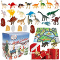 Dinosaur Advent Calendar – 24 soft rubber figures with play mat