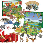 Dinosaur Advent Calendar – 24 soft rubber figures with play mat