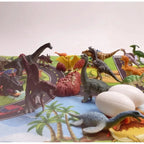 Dinosaur Advent Calendar – 24 soft rubber figures with play mat