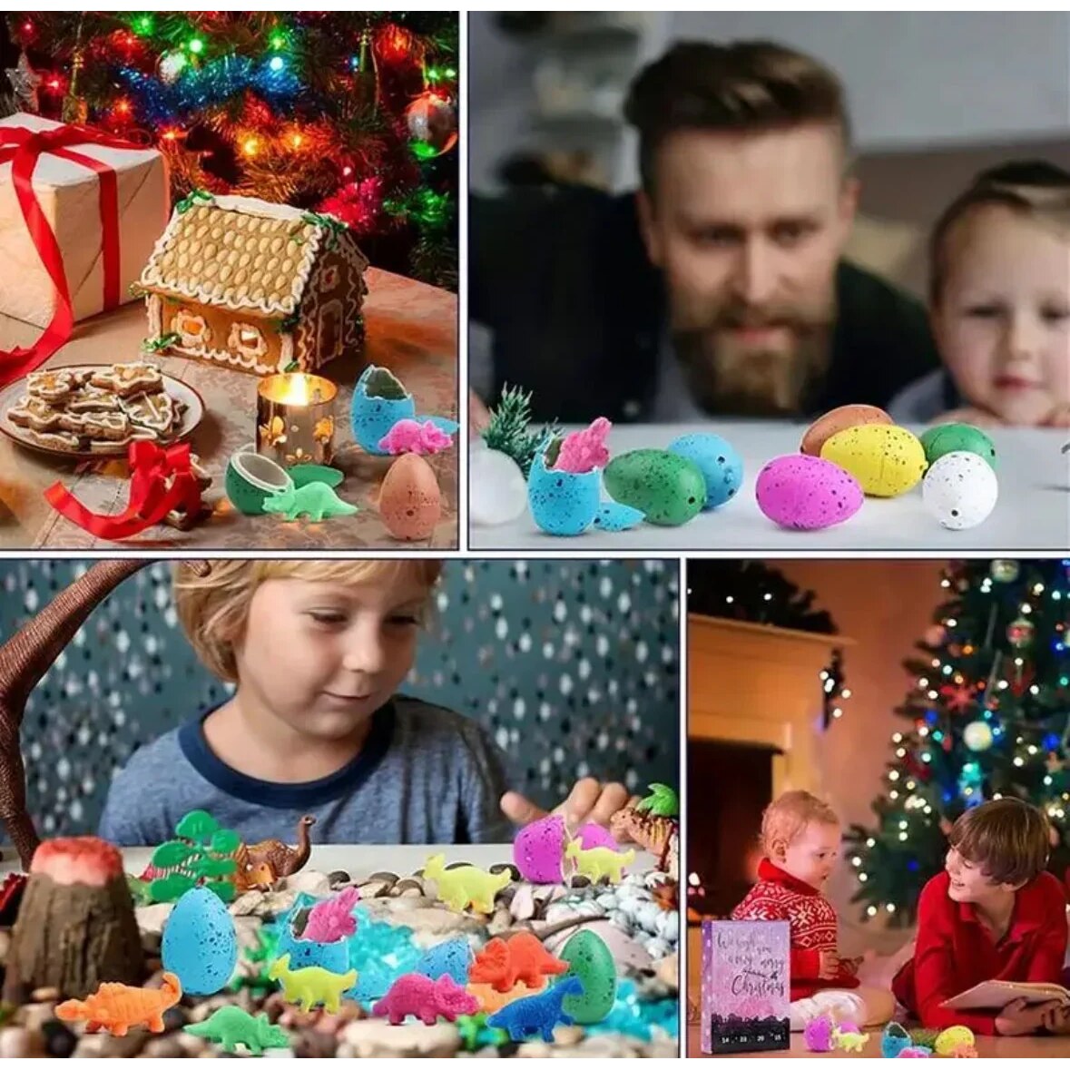 Dinosaur Advent Calendar – 24 soft rubber figures with play mat