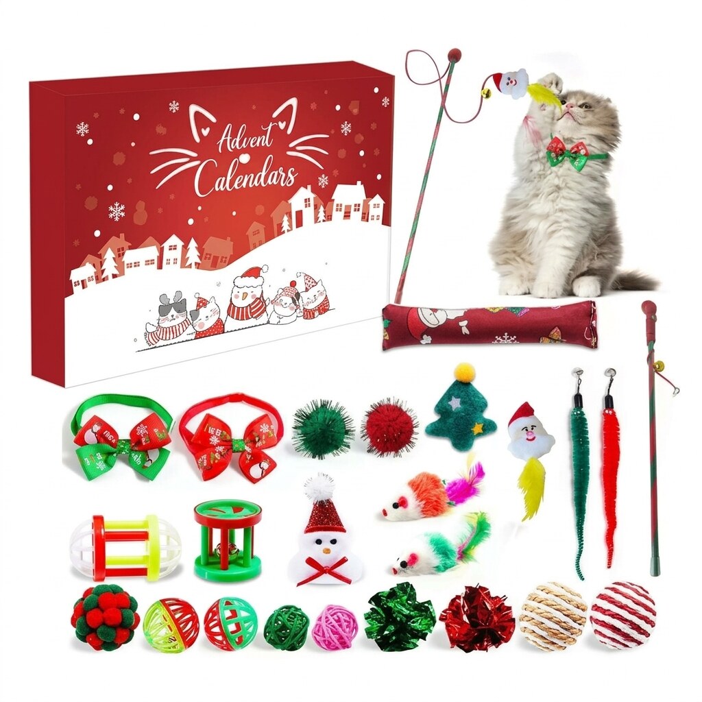 Dog and Cat Advent Calendar – mixed toys for daily play