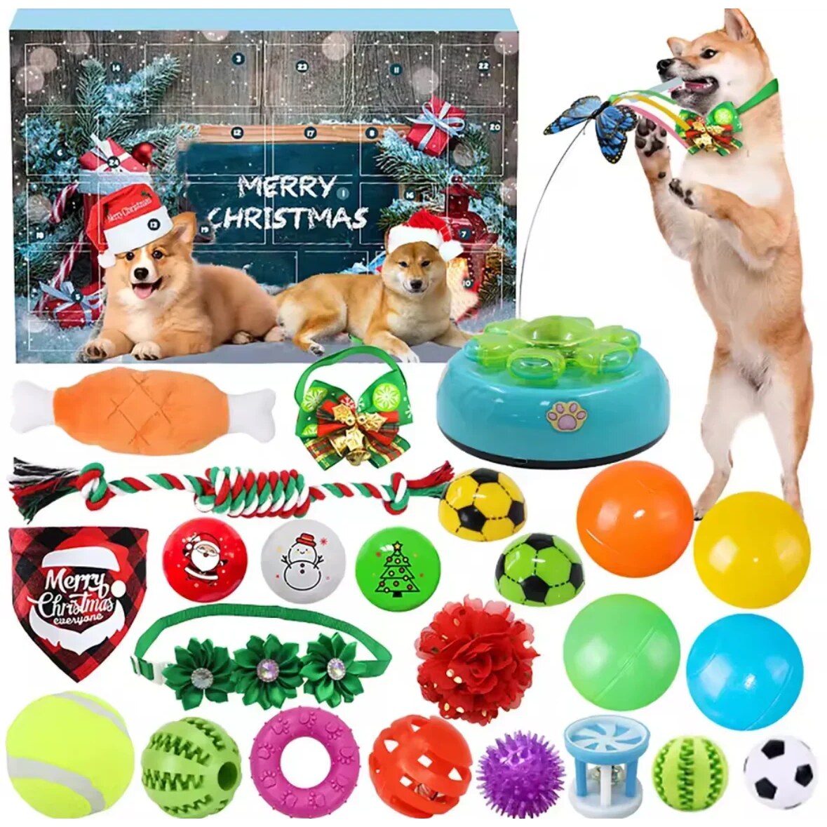 Dog and Cat Advent Calendar – mixed toys for daily play