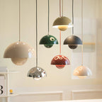 Dome Shade Pendant Light – floating globe diffuser, adjustable cord