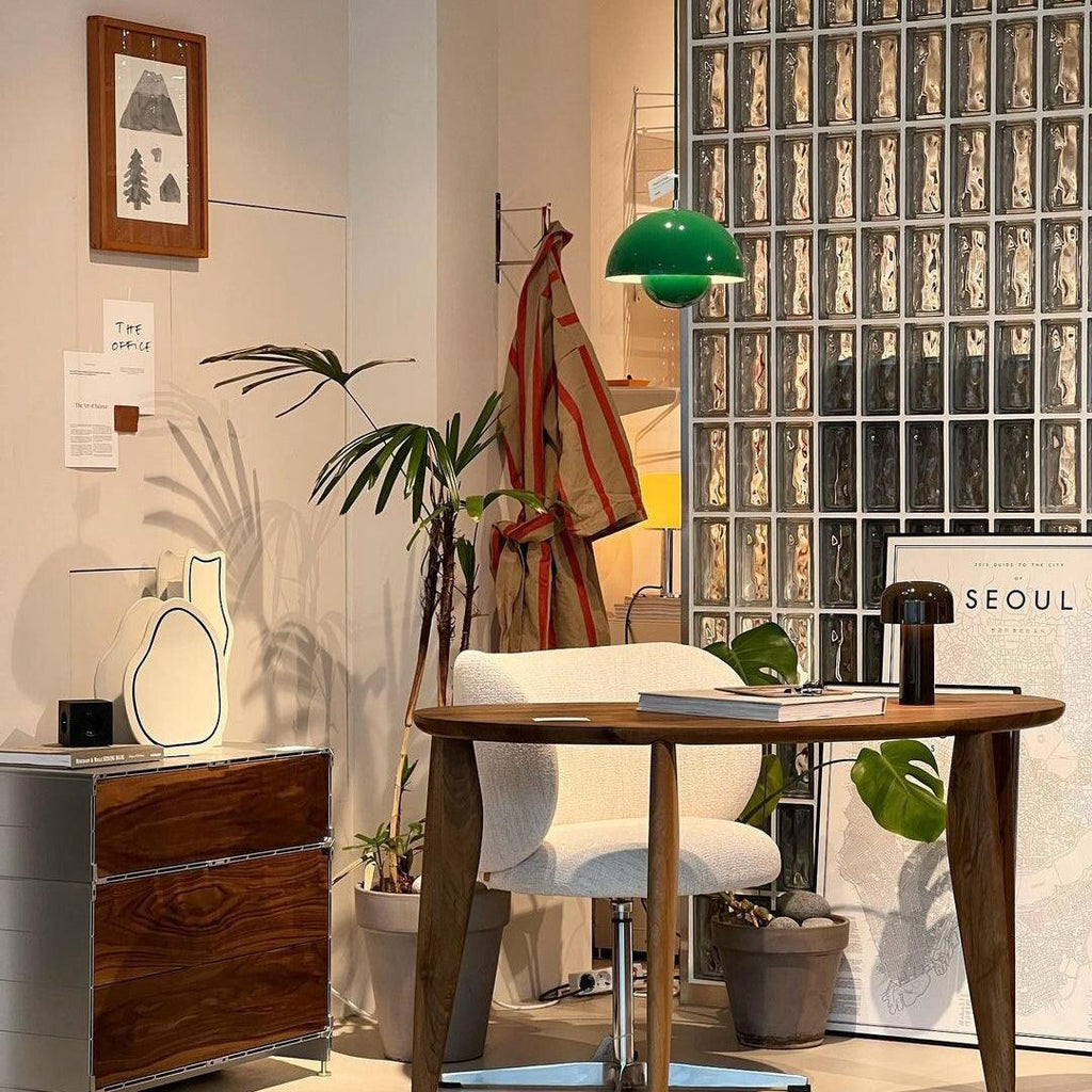 Dome Shade Pendant Light – floating globe diffuser, adjustable cord