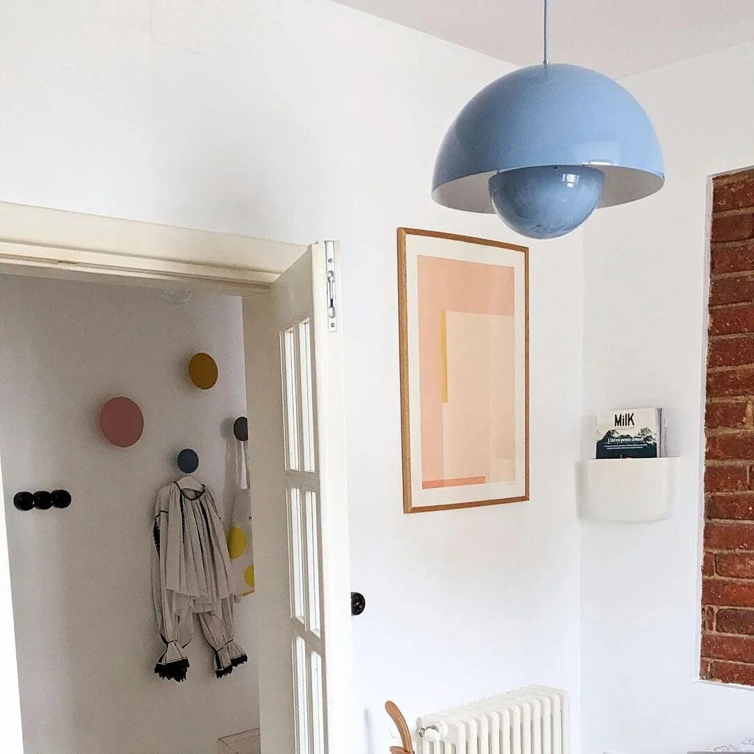 Dome Shade Pendant Light – floating globe diffuser, adjustable cord