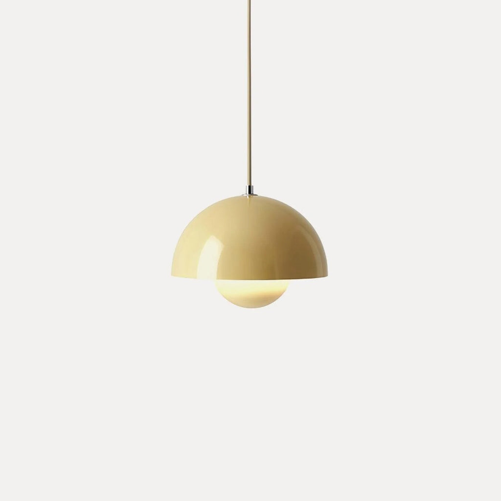 Dome Shade Pendant Light – floating globe diffuser, adjustable cord