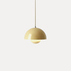 Dome Shade Pendant Light – floating globe diffuser, adjustable cord