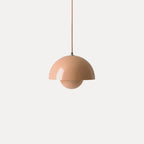 Dome Shade Pendant Light – floating globe diffuser, adjustable cord