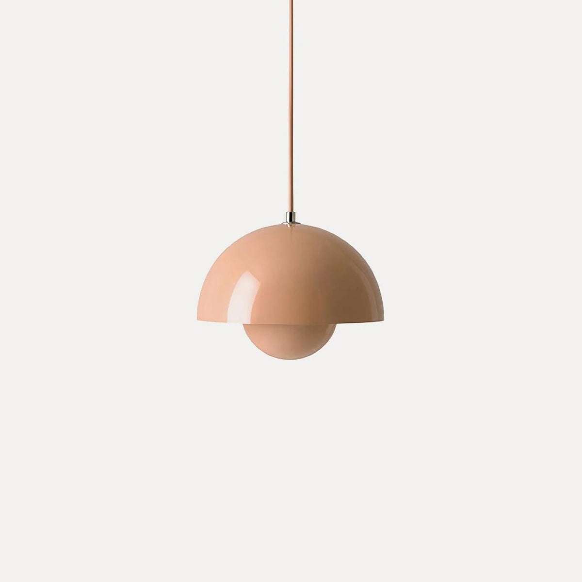 Dome Shade Pendant Light – floating globe diffuser, adjustable cord