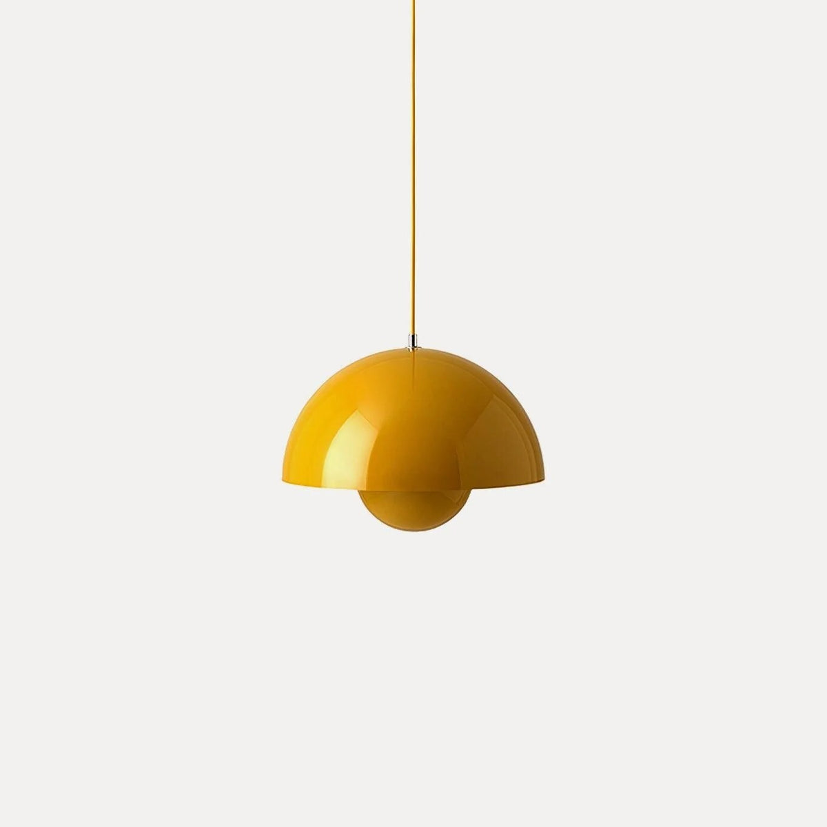 Dome Shade Pendant Light – floating globe diffuser, adjustable cord