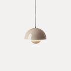 Dome Shade Pendant Light – floating globe diffuser, adjustable cord