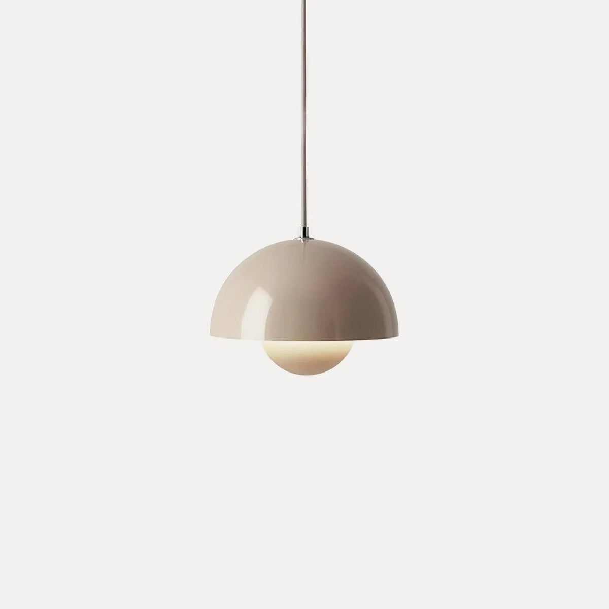 Dome Shade Pendant Light – floating globe diffuser, adjustable cord