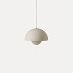 Dome Shade Pendant Light – floating globe diffuser, adjustable cord