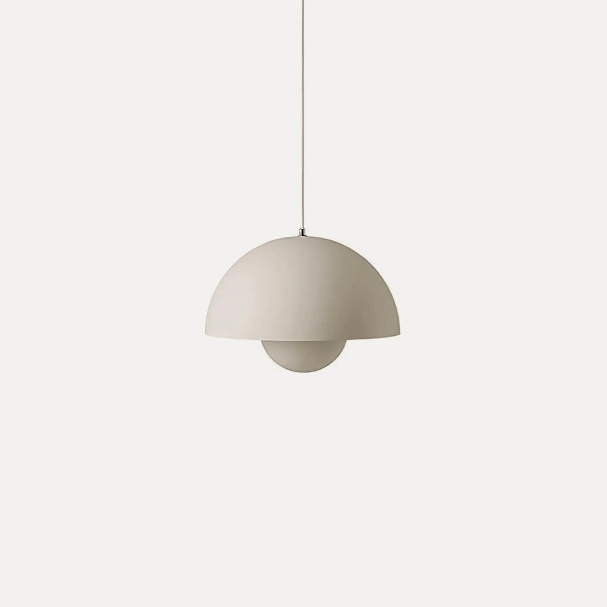 Dome Shade Pendant Light – floating globe diffuser, adjustable cord