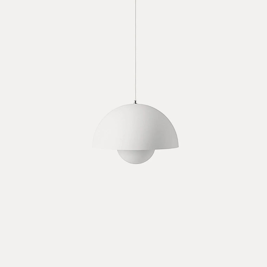 Dome Shade Pendant Light – floating globe diffuser, adjustable cord
