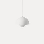 Dome Shade Pendant Light – floating globe diffuser, adjustable cord