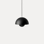 Dome Shade Pendant Light – floating globe diffuser, adjustable cord