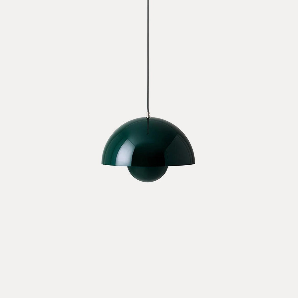Dome Shade Pendant Light – floating globe diffuser, adjustable cord