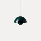 Dome Shade Pendant Light – floating globe diffuser, adjustable cord