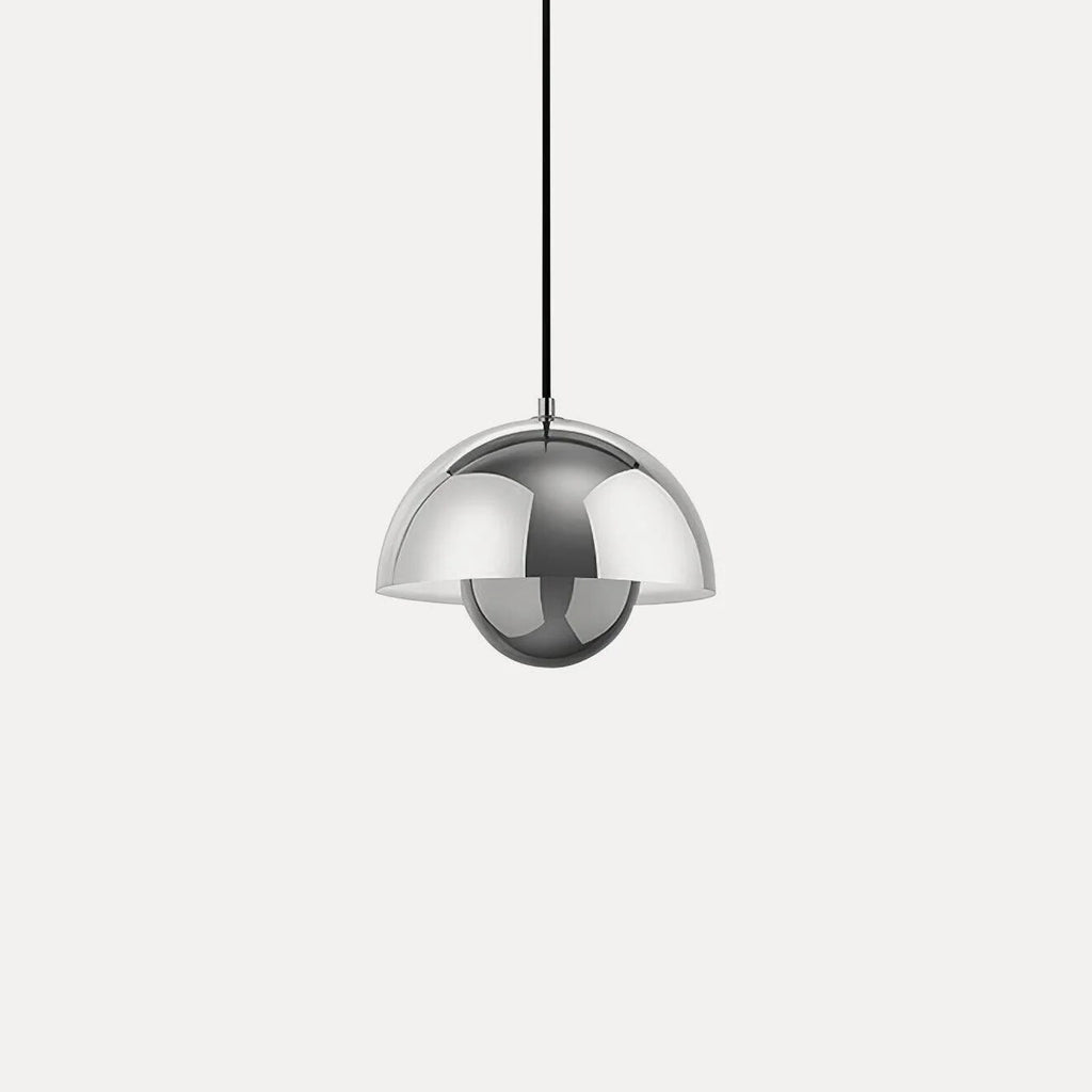 Dome Shade Pendant Light – floating globe diffuser, adjustable cord