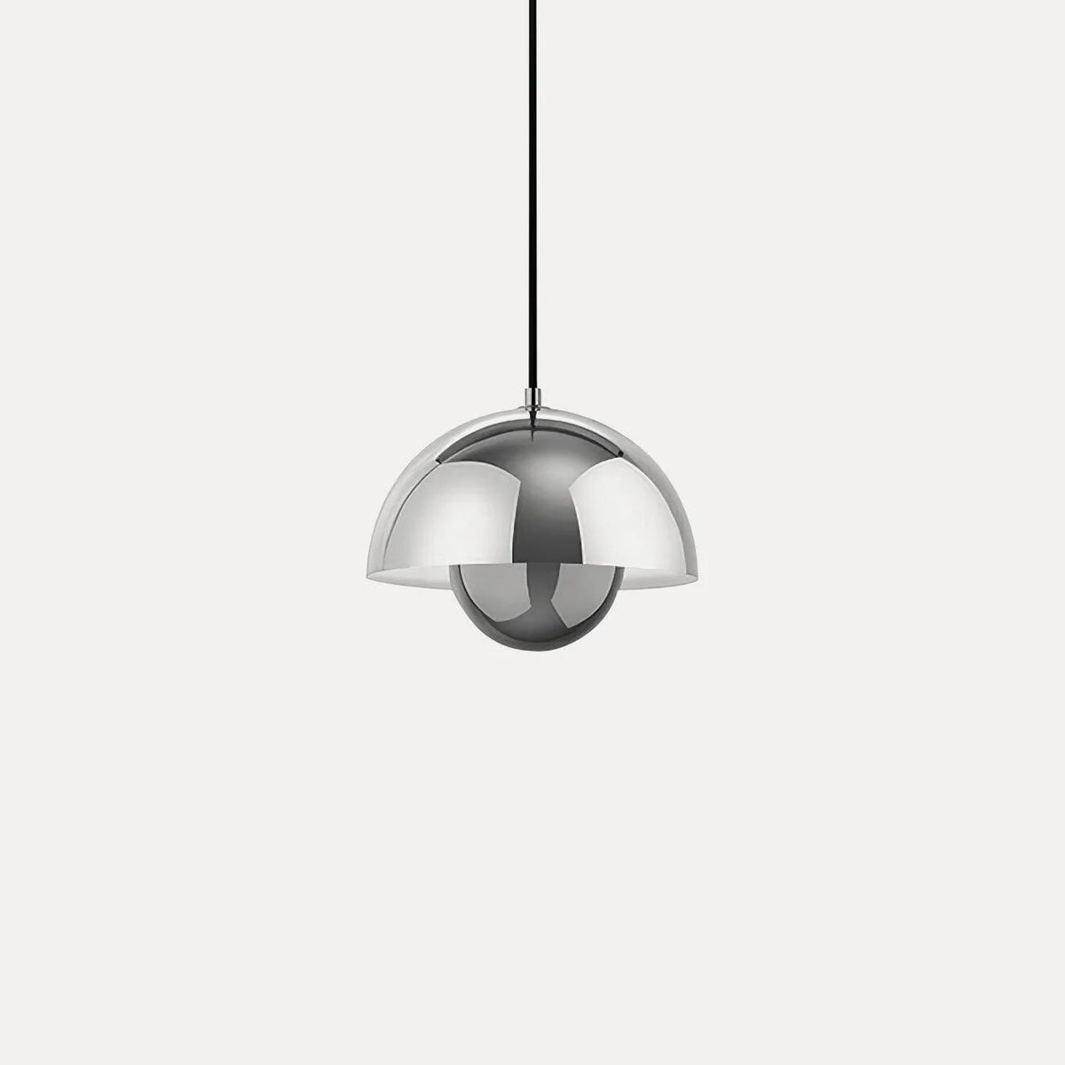 Dome Shade Pendant Light – floating globe diffuser, adjustable cord