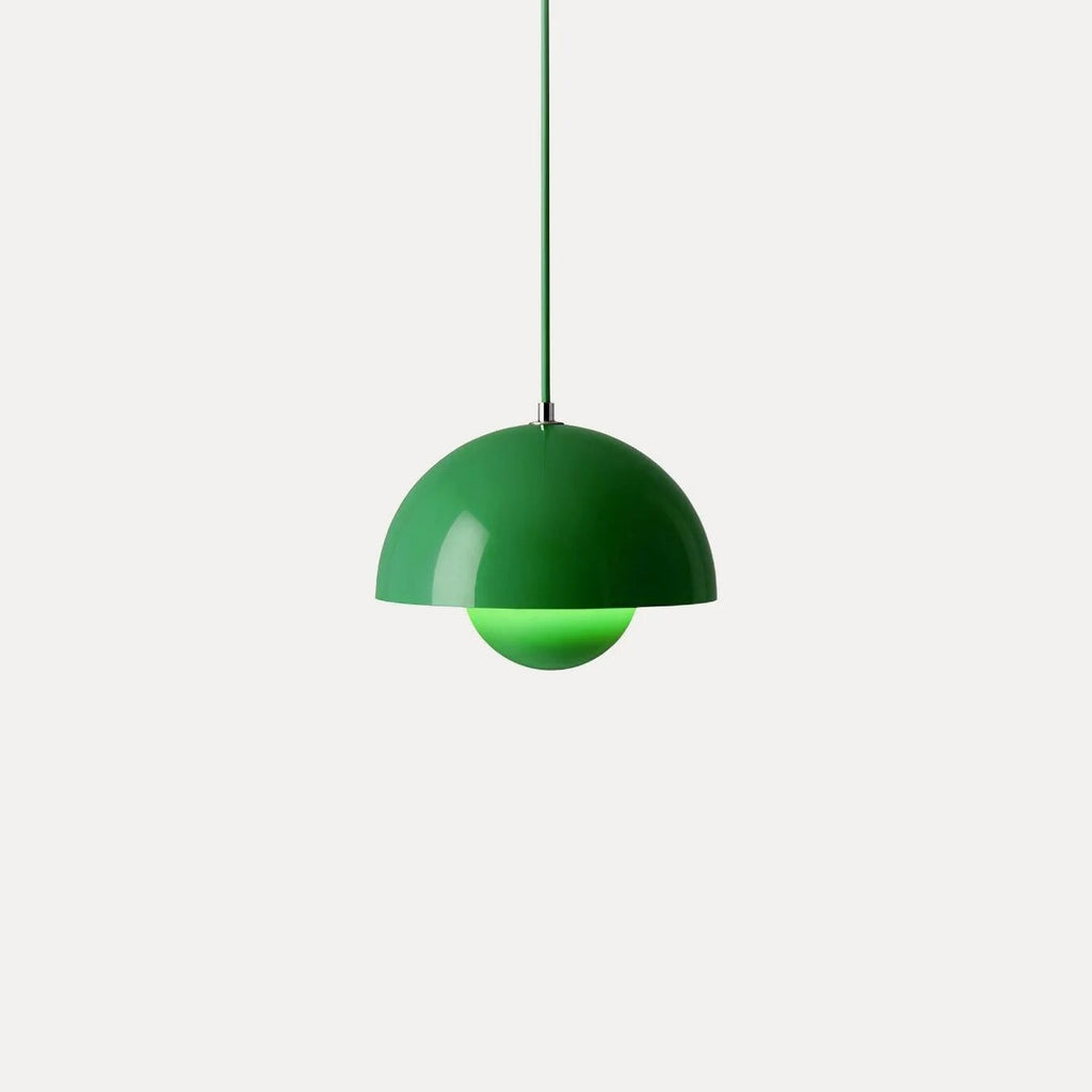 Dome Shade Pendant Light – floating globe diffuser, adjustable cord