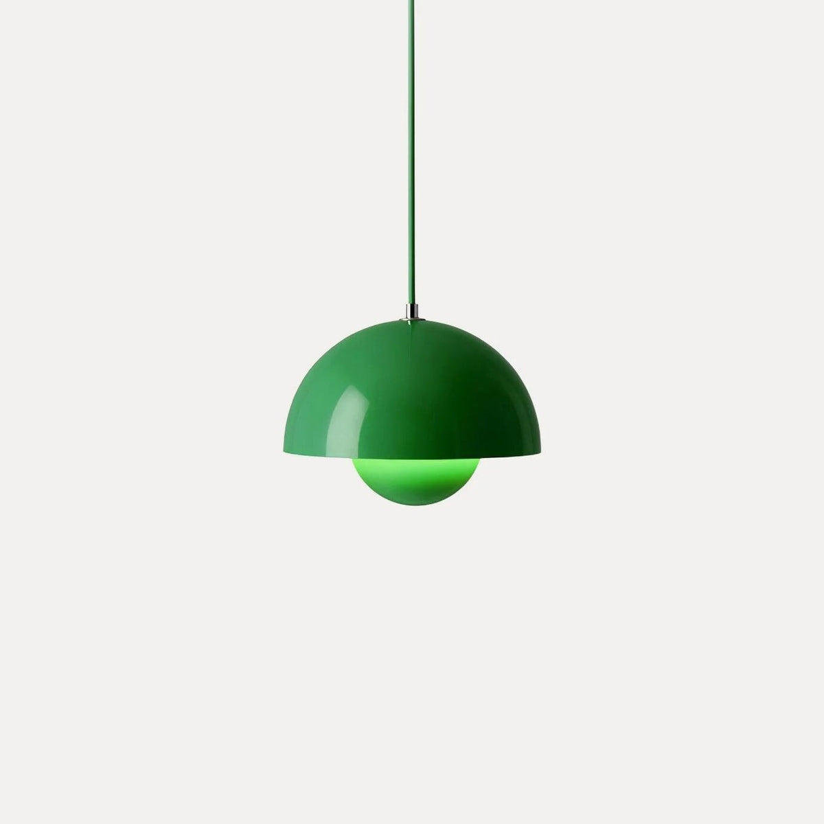 Dome Shade Pendant Light – floating globe diffuser, adjustable cord