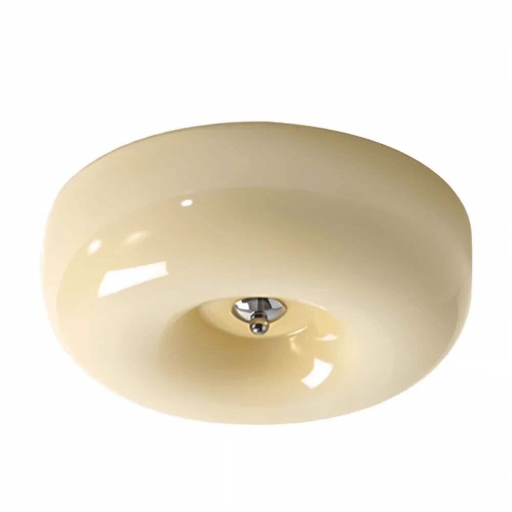 Donut Ceiling Light – glass dome, smooth diffuser, tri-colour LED