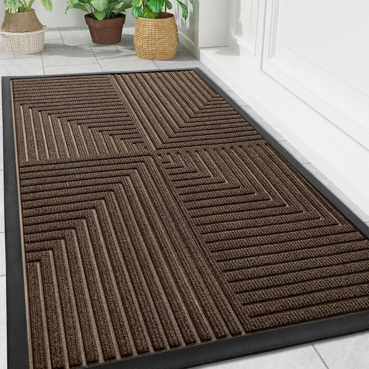 Doormat – durable rubber, anti-slip underside, home entrance