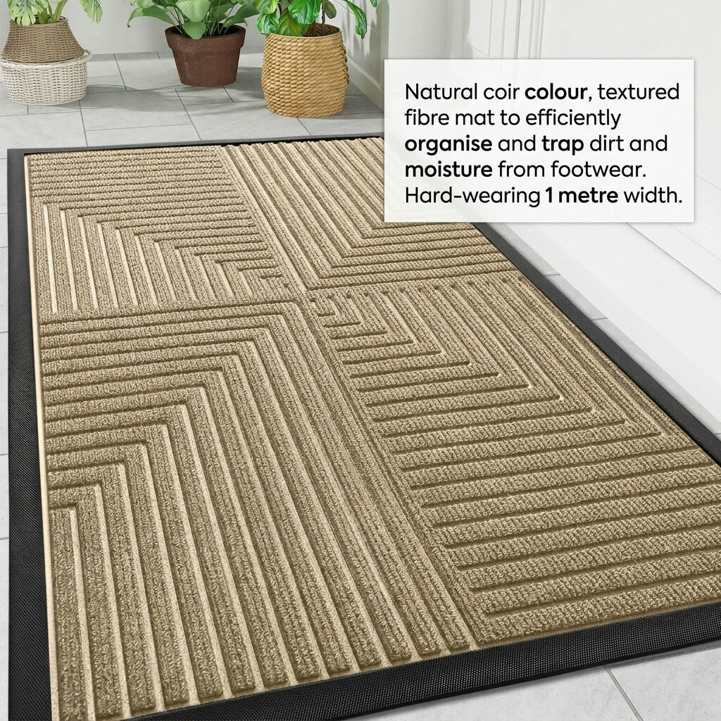 Doormat – durable rubber, anti-slip underside, home entrance