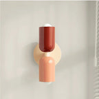 Double-Sided Capsule Wall Light – round backplate, multi-tone options