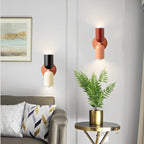 Double-Sided Capsule Wall Light – round backplate, multi-tone options