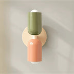 Double-Sided Capsule Wall Light – round backplate, multi-tone options