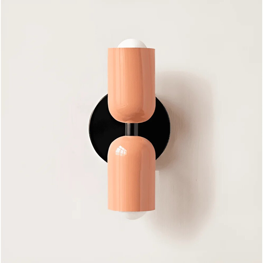 Double-Sided Capsule Wall Light – round backplate, multi-tone options